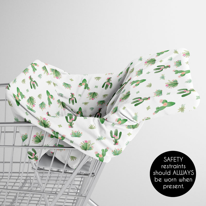 Cactus Floral Collection Multi Use Baby Car Seat and Nursing Cover