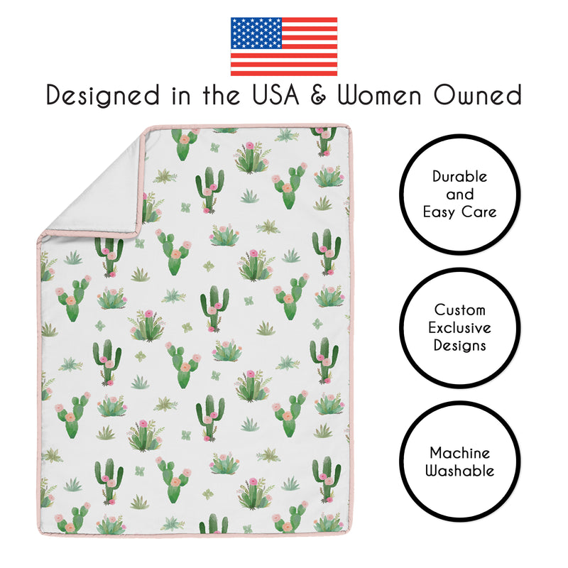 Cactus Floral Collection 4 Piece Crib Bedding