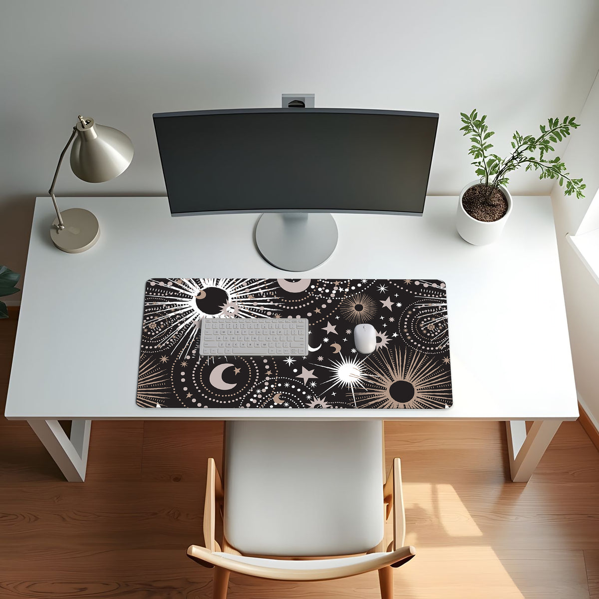 Celestial Black Collection Large Mouse Pad Desk Mat