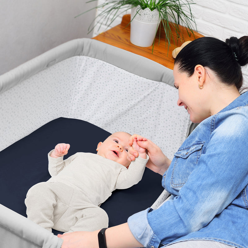 Celestial Navy Blue and Gold Collection 2 Pack Baby Bassinet Fitted Sheets
