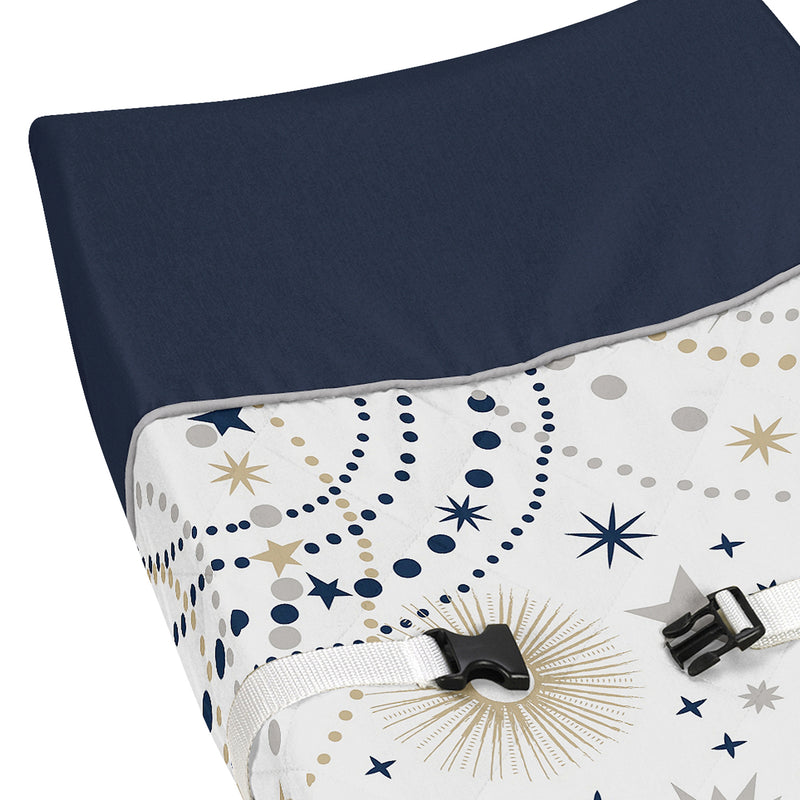 Celestial Navy Blue and Gold Collection Changing Pad Cover