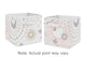 Celestial Pink and Gold Collection Foldable Fabric Storage Bins