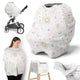 Celestial Pink and Gold Collection Multi Use Baby Car Seat and Nursing Cover