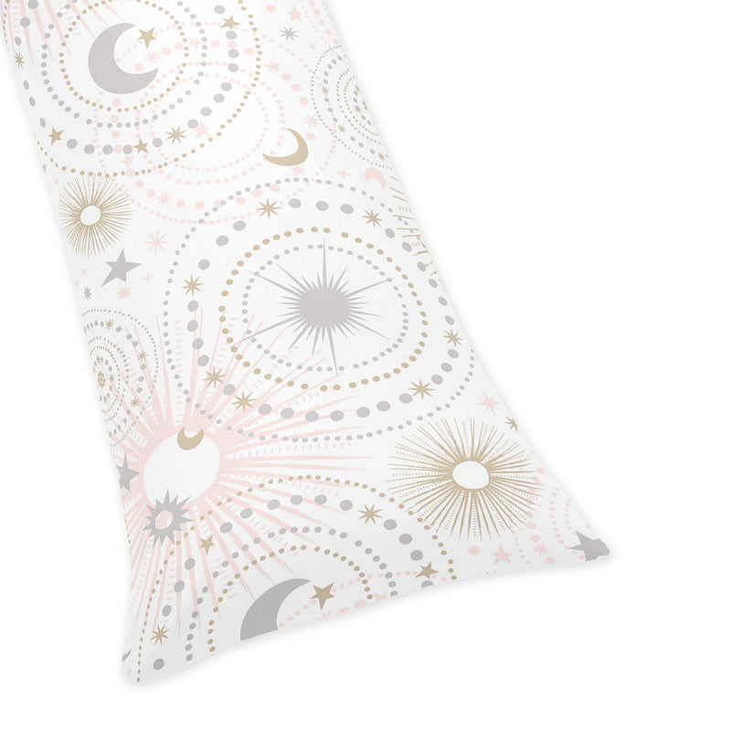 Celestial Pink and Gold Collection Full Length Body Pillow Cover