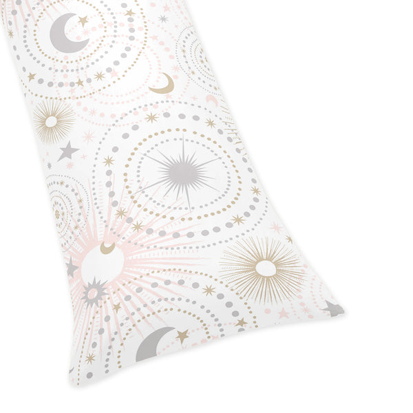 Celestial Pink and Gold Collection Full Length Body Pillow Cover