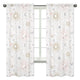 Celestial Pink and Gold Collection Window Panels - Set of 2