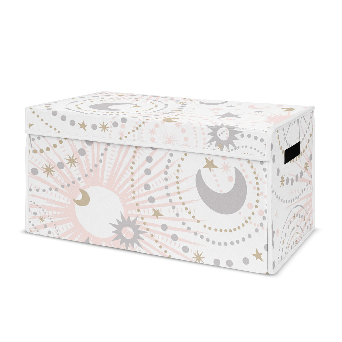 Celestial Pink and Gold Collection Fabric Toy Bin Storage