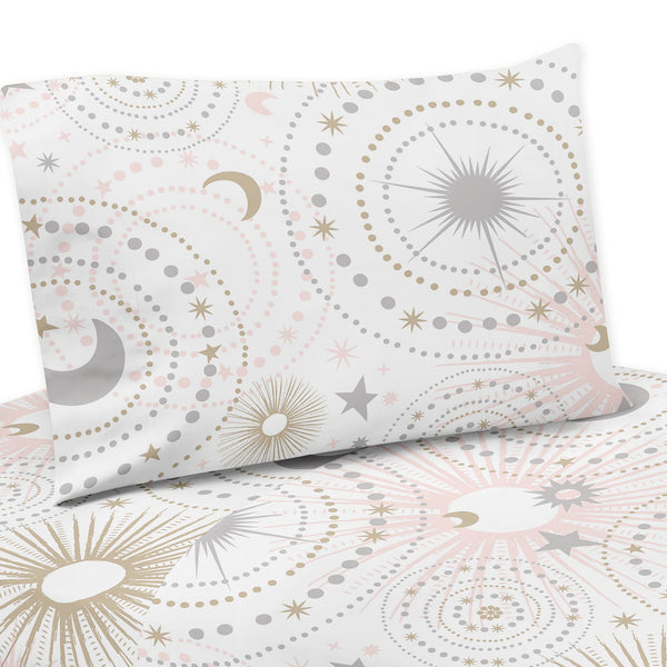 Celestial Pink and Gold Collection Twin Sheet Set