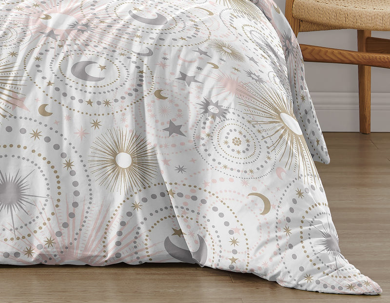 Celestial Pink and Gold Twin Bedding Collection