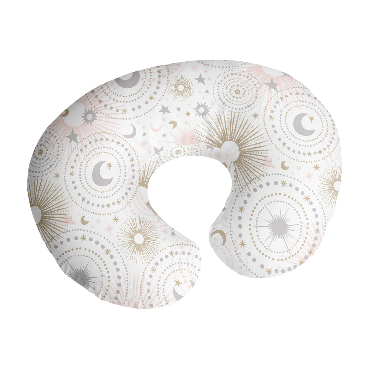 Celestial Pink and Gold Collection Nursing Breastfeeding Pillow Cover