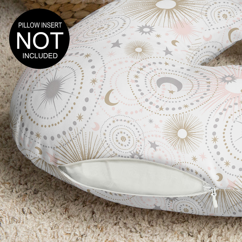 Celestial Pink and Gold Collection Nursing Breastfeeding Pillow Cover