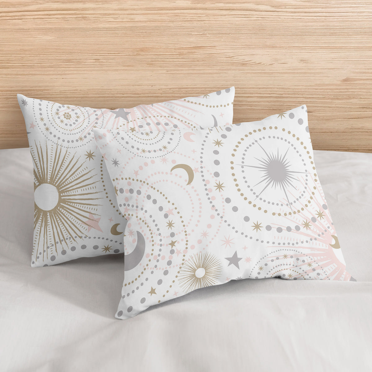 Celestial Pink and Gold Full/Queen Bedding Collection