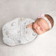Celestial Pink And Gold Collection Baby Swaddle Blanket