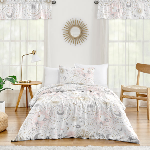 Celestial Pink and Gold Twin Bedding Collection alternate view