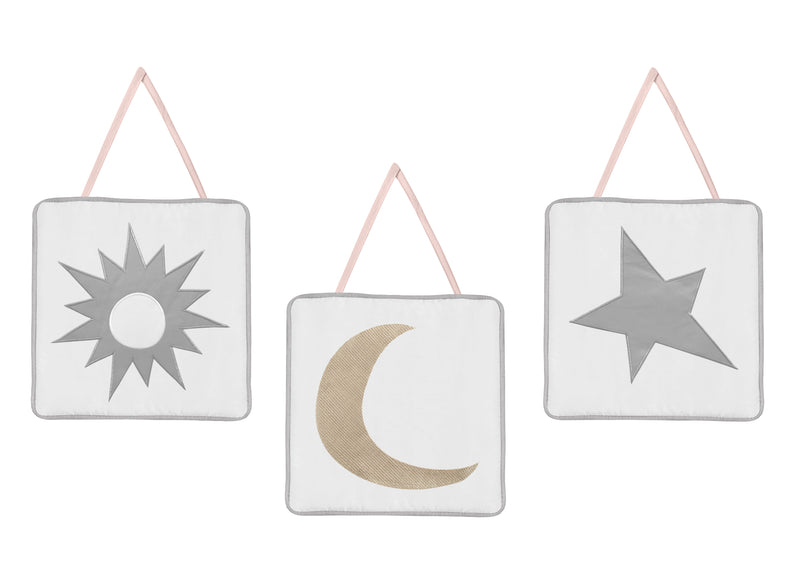 Celestial Pink and Gold 11 Piece Bumperless Crib Bedding Collection