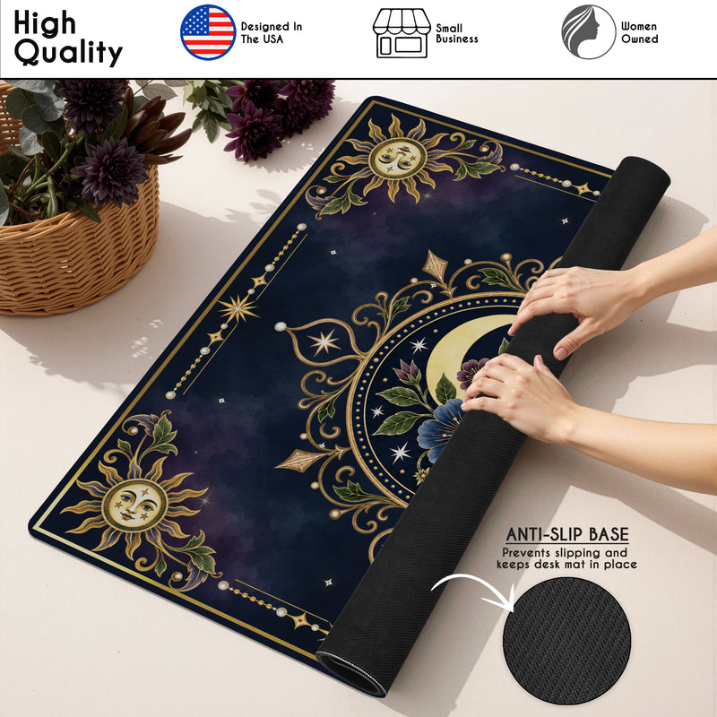 Celestial Pearl Collection Mahjong Mat for Table - Shipped Rolled