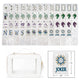 Celestial Pearl American Mahjong Tile Set (160pc) 1.42 Pearlescent Acrylic with Faux Leather Travel Bag