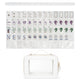 Celestial Pearl American Mahjong Tile Set (160pc) 1.42 Pearlescent Acrylic with Faux Leather Travel Bag