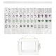 Celestial Pearl American Mahjong Tile Set (160pc) 1.42 Pearlescent Acrylic with Faux Leather Travel Bag