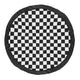 Gingham Checkered Plaid Collection Playmat - Black and White