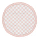Gingham Checkered Plaid Collection Playmat - Pink and White