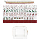 Holiday Red Christmas Collection American Mahjong Tile Set (160pc) 1.24in. Layered Acrylic with Paisley Travel Bag - Luxury Pink