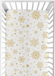 Christmas Holiday Collection Crib Sheet - Snowflakes Print