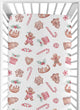 Christmas Holiday Collection Crib Sheet - Gingerbread Treats Print