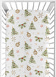 Christmas Holiday Collection Crib Sheet - Pinetrees Print