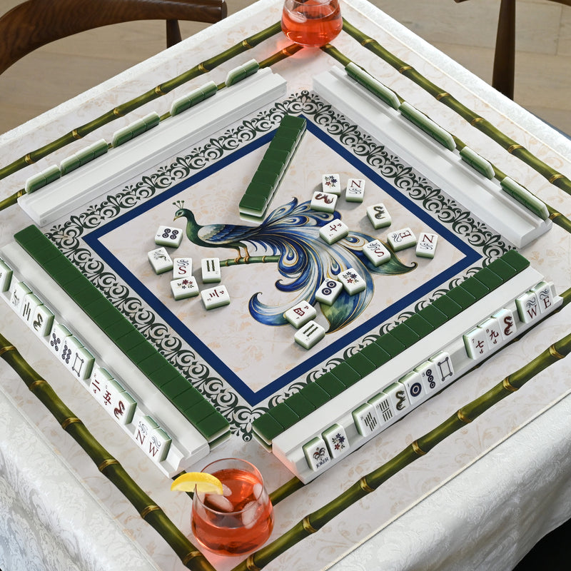 Green Classic Collection Mahjong Mat for Table - Shipped Rolled