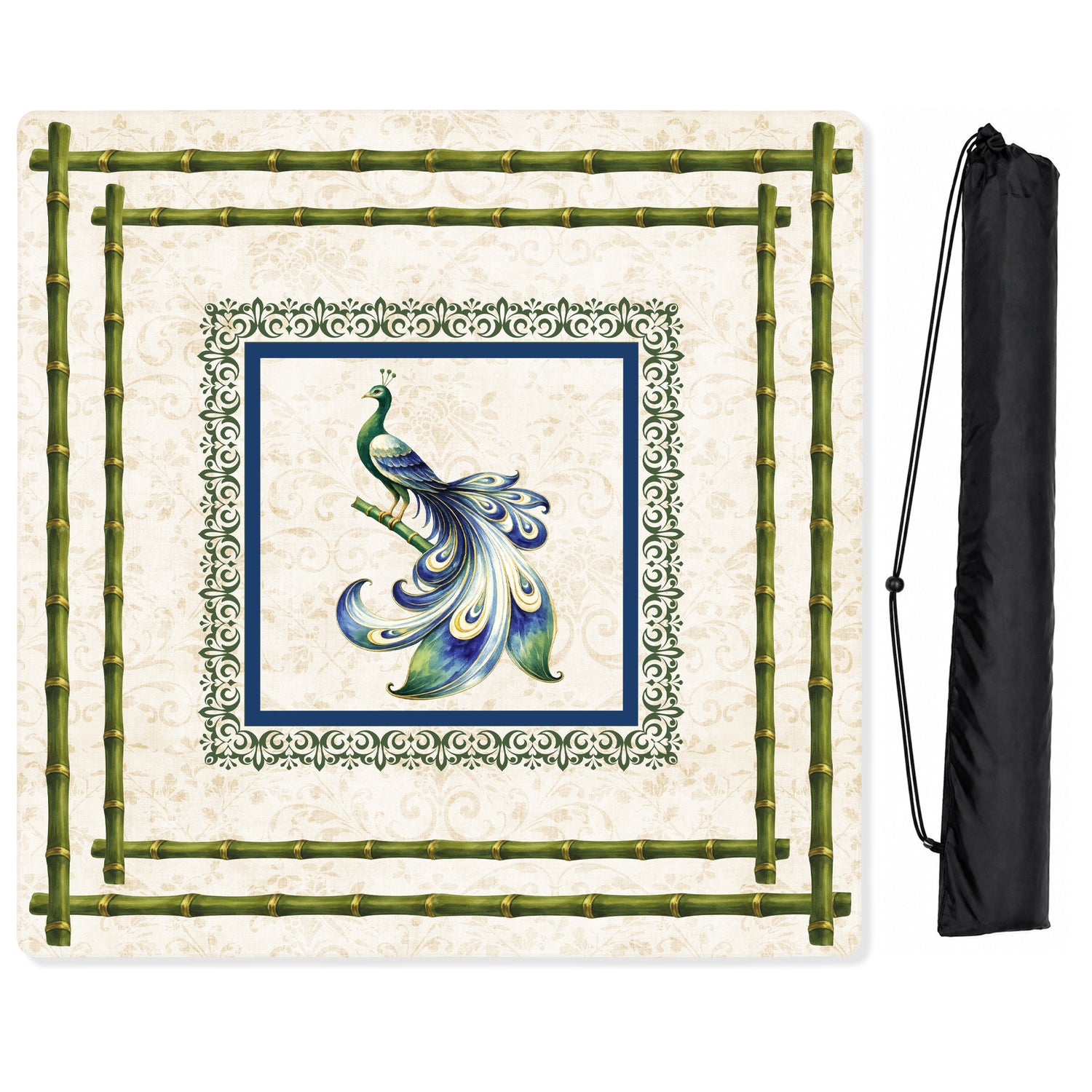 Green Classic Collection Mahjong Mat for Table - Shipped Rolled