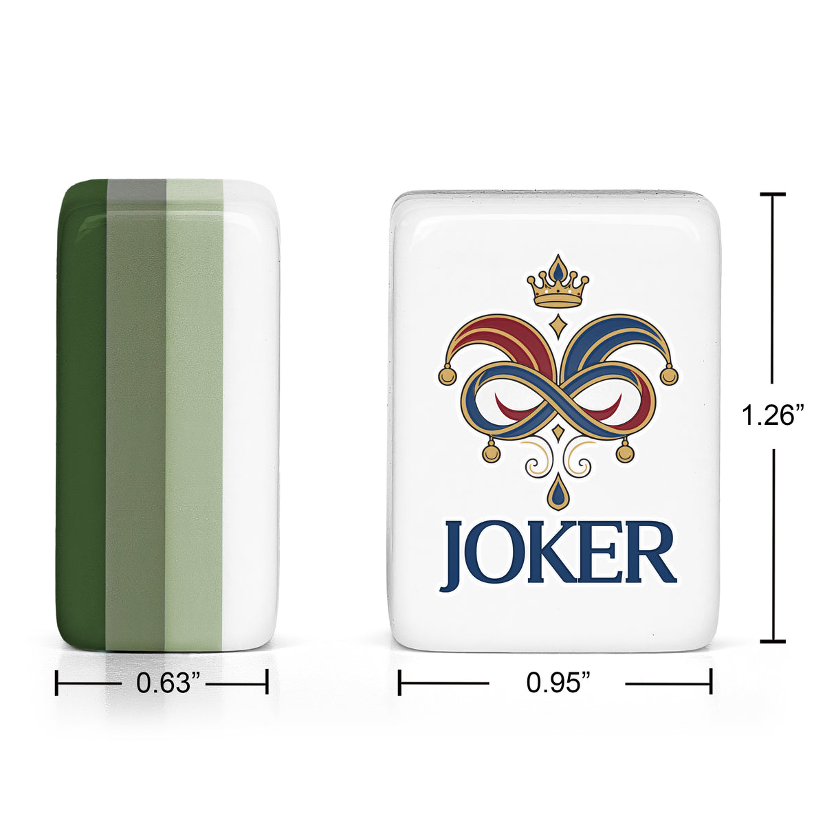 Green Classic Collection American Mahjong Tile Set (160pc) 1.26in. Layered Acrylic with Travel Bag