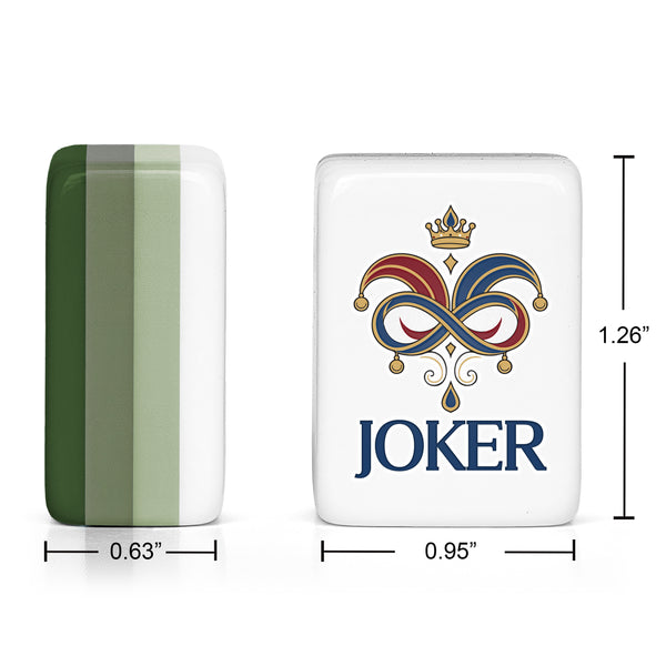 Green Classic Collection American Mahjong Tile Set (160pc) 1.26in. Layered Acrylic with Travel Bag alternate view