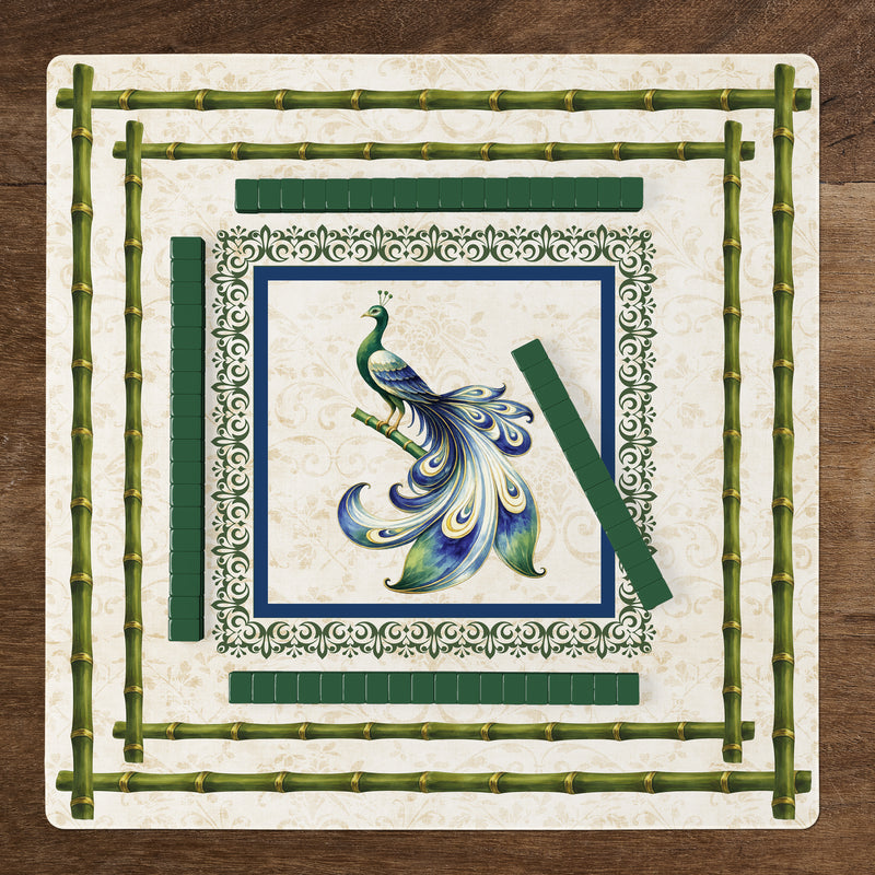 Green Classic Collection Mahjong Mat for Table - Shipped Rolled