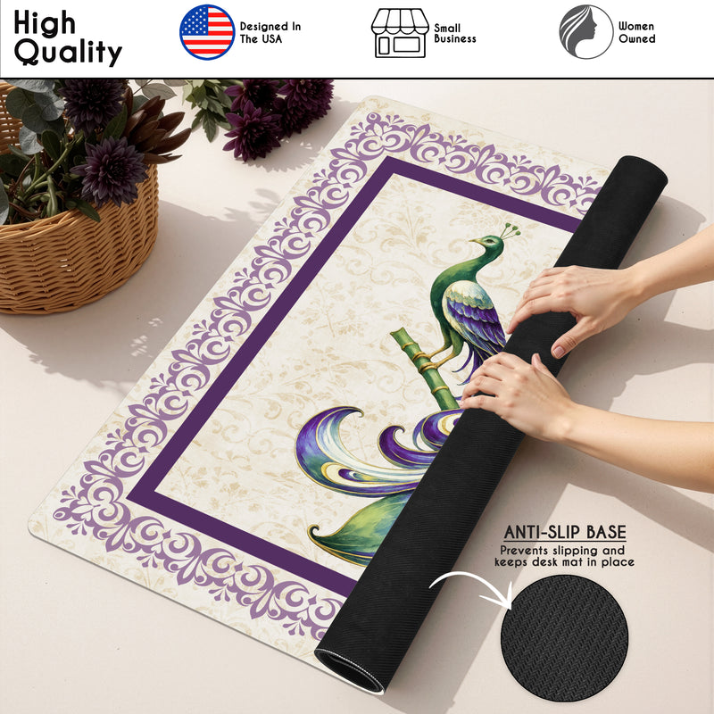 Purple Classic Collection Mahjong Mat for Table - Shipped Rolled
