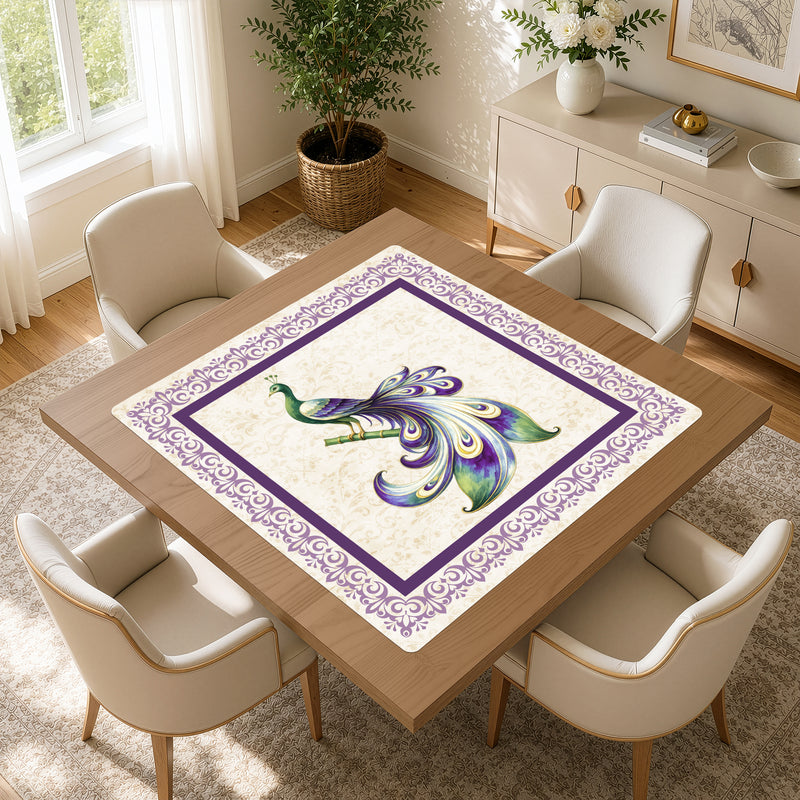 Purple Classic Collection Mahjong Mat for Table - Shipped Rolled