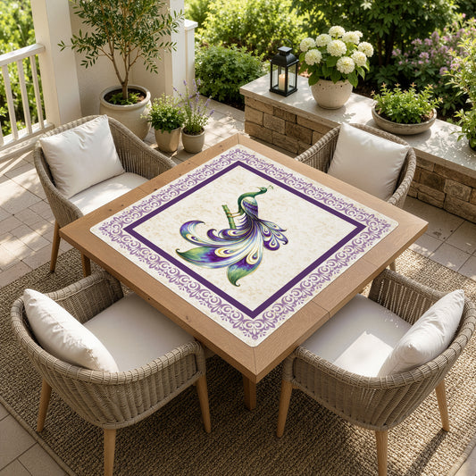 Purple Classic Collection Mahjong Mat for Table - Shipped Rolled