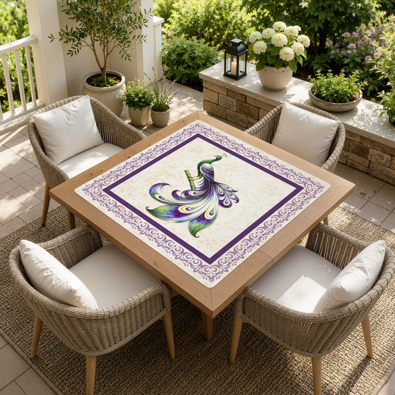 Purple Classic Collection Mahjong Mat for Table - Shipped Rolled