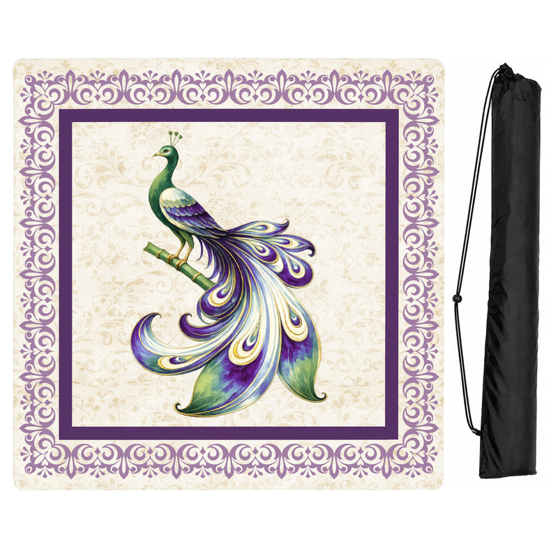 Purple Classic Collection Mahjong Mat for Table - Shipped Rolled
