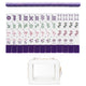 Purple Classic Collection American Mahjong Tile Set (160pc) 1.24in. Layered Acrylic with Travel Bag