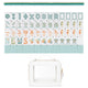 Blue Coastal Paradise Collection American Mahjong Tile Set (160pc) 1.26in. Layered Acrylic with Travel Bag