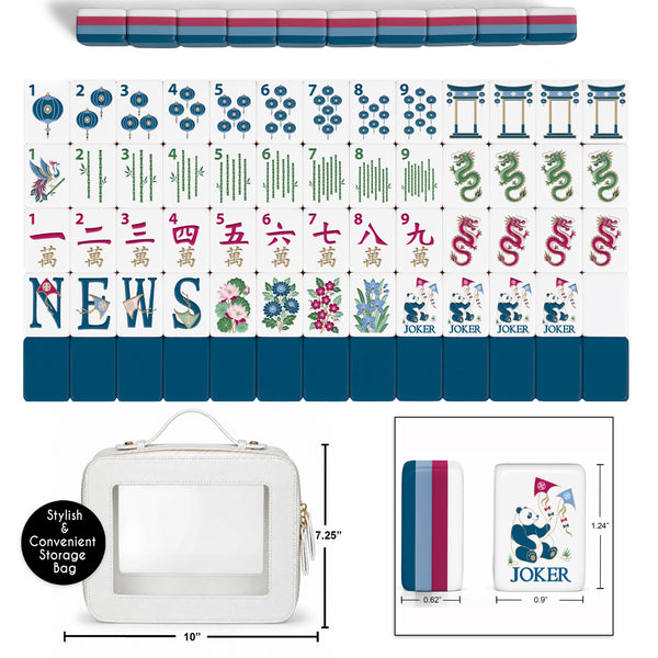 Blue Community Collection American Mahjong Tile Set (160pc)