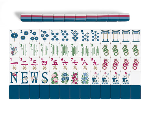 Blue Community Collection American Mahjong Tile Set (160pc)