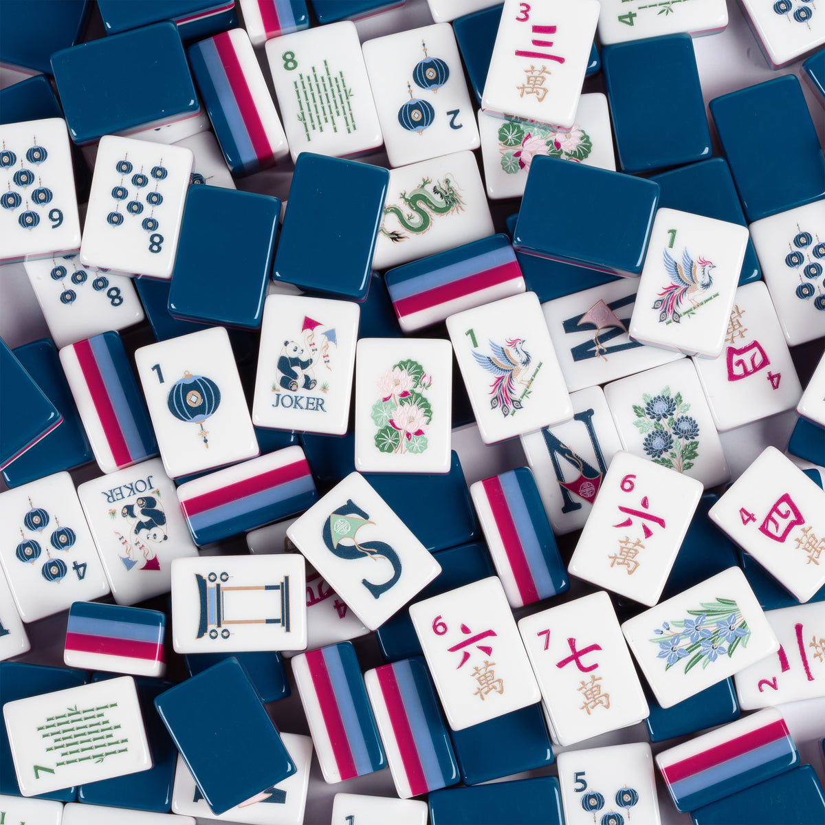 Blue Community Collection American Mahjong Tile Set (160pc)