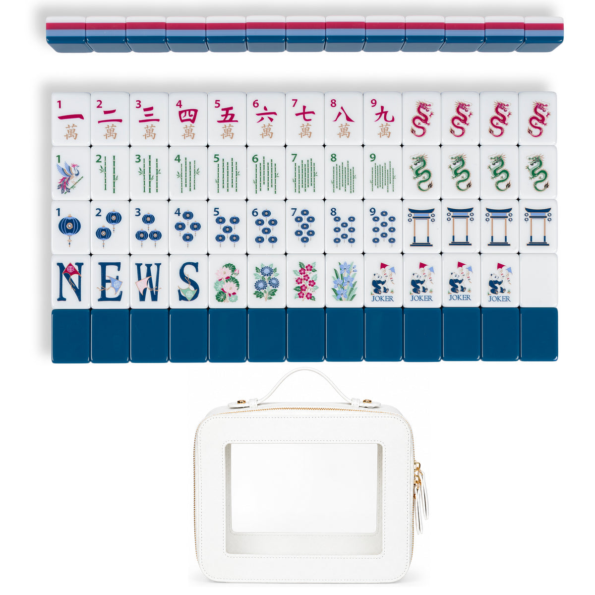 Blue Community Collection American Mahjong Tile Set (160pc)