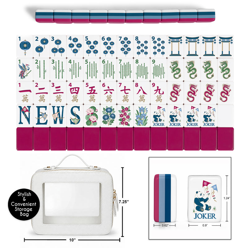 Pink Community Collection American Mahjong Tile Set (160pc)