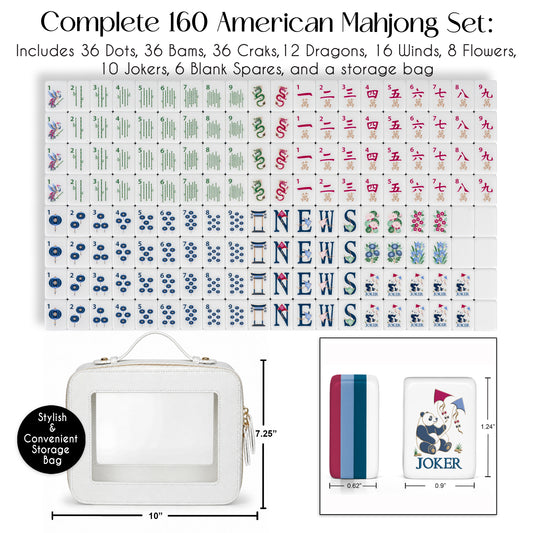 Pink Community Collection American Mahjong Tile Set (160pc)