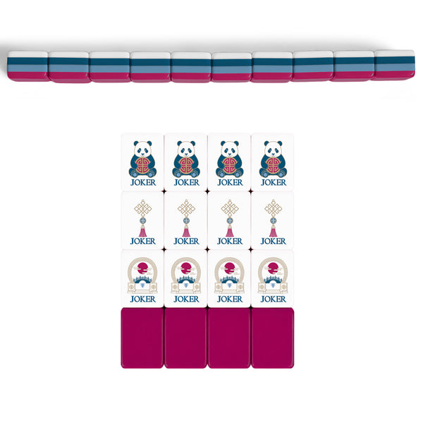 Pink MJTI Community Collection Limited Edition American Mahjong Tile Set Joker Expansion (12pc)