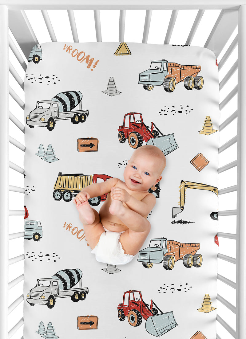 Construction Truck Collection Crib Sheet