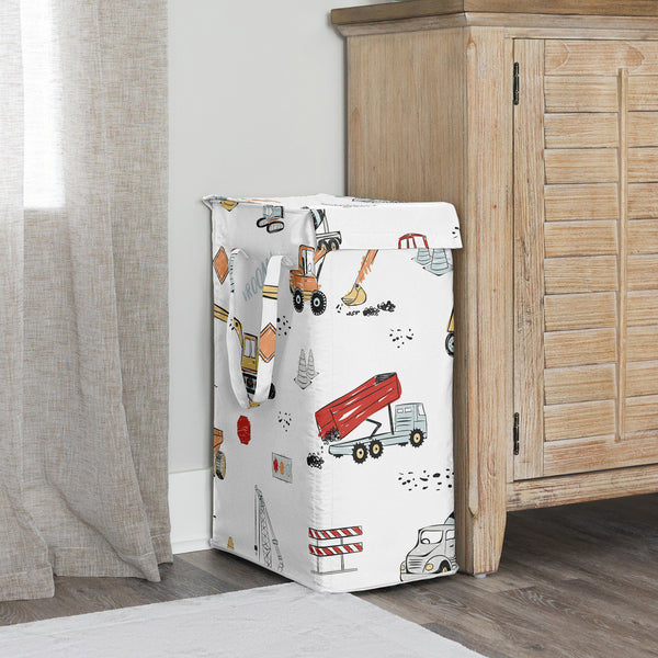 Construction Truck Collection Laundry Hamper with Handles alternate view
